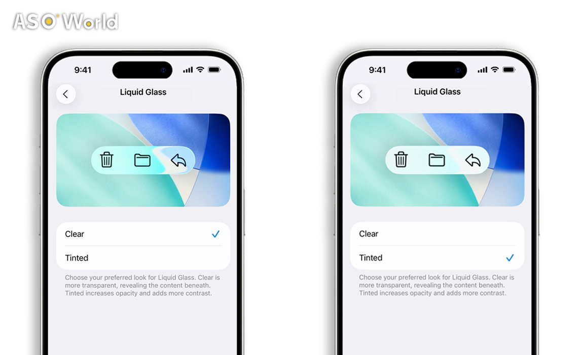 iOS 26.1 Beta 4 Настраиваемый Liquid Glass