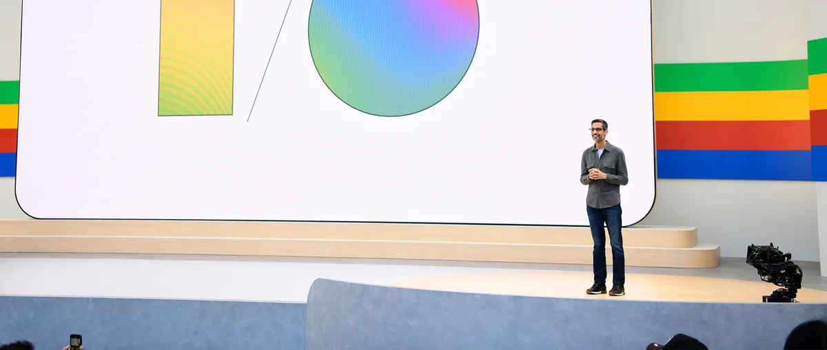 Google CEO Sundar Pichai in Google I/O 2024