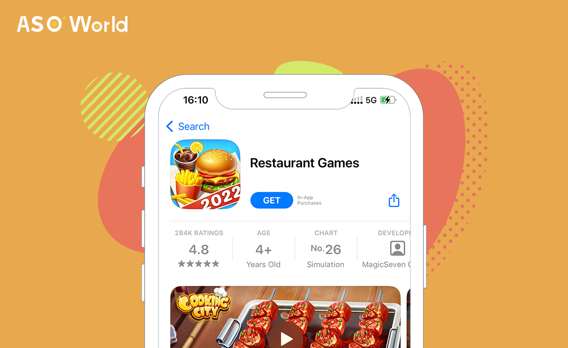 Mobile Restaurant Game growth