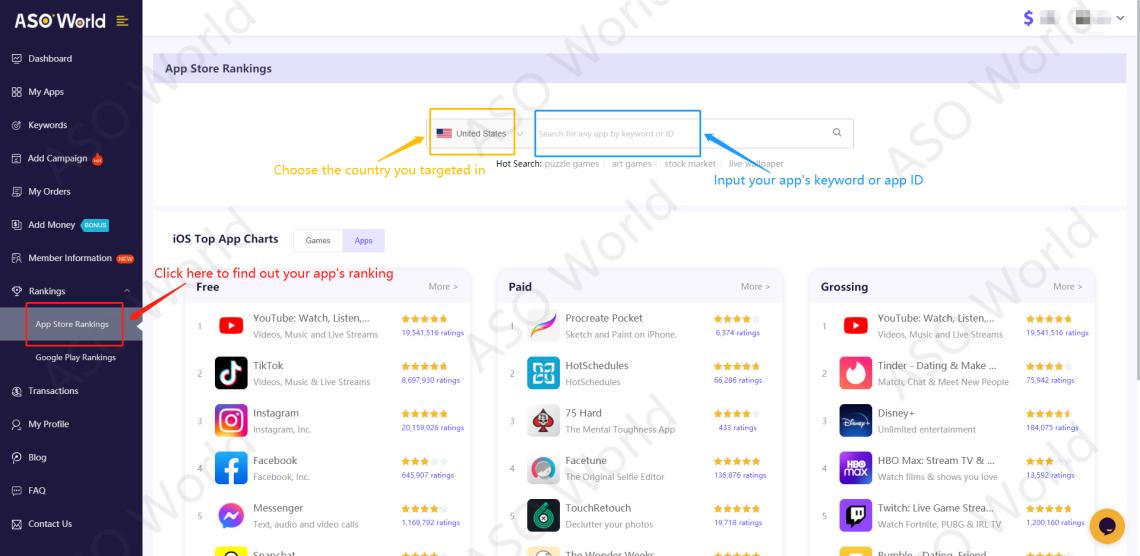 app store ranking