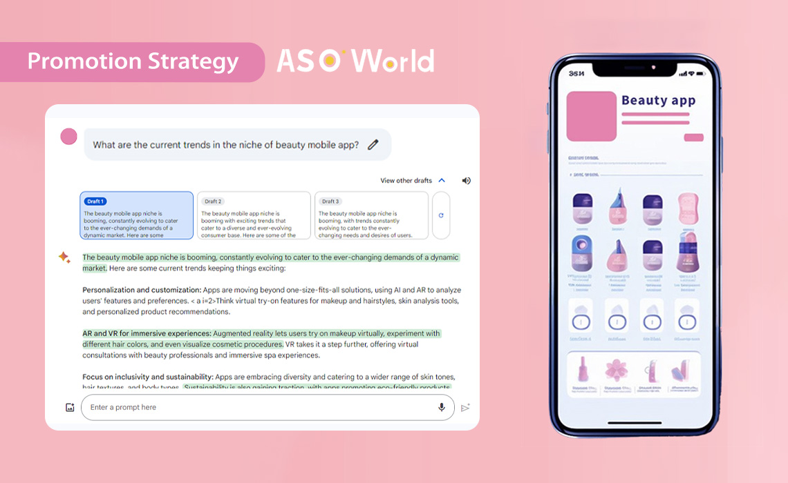 Стратегия продвижения косметического приложения: как увеличить привлечение  пользователей с помощью Bard AI - ASO World