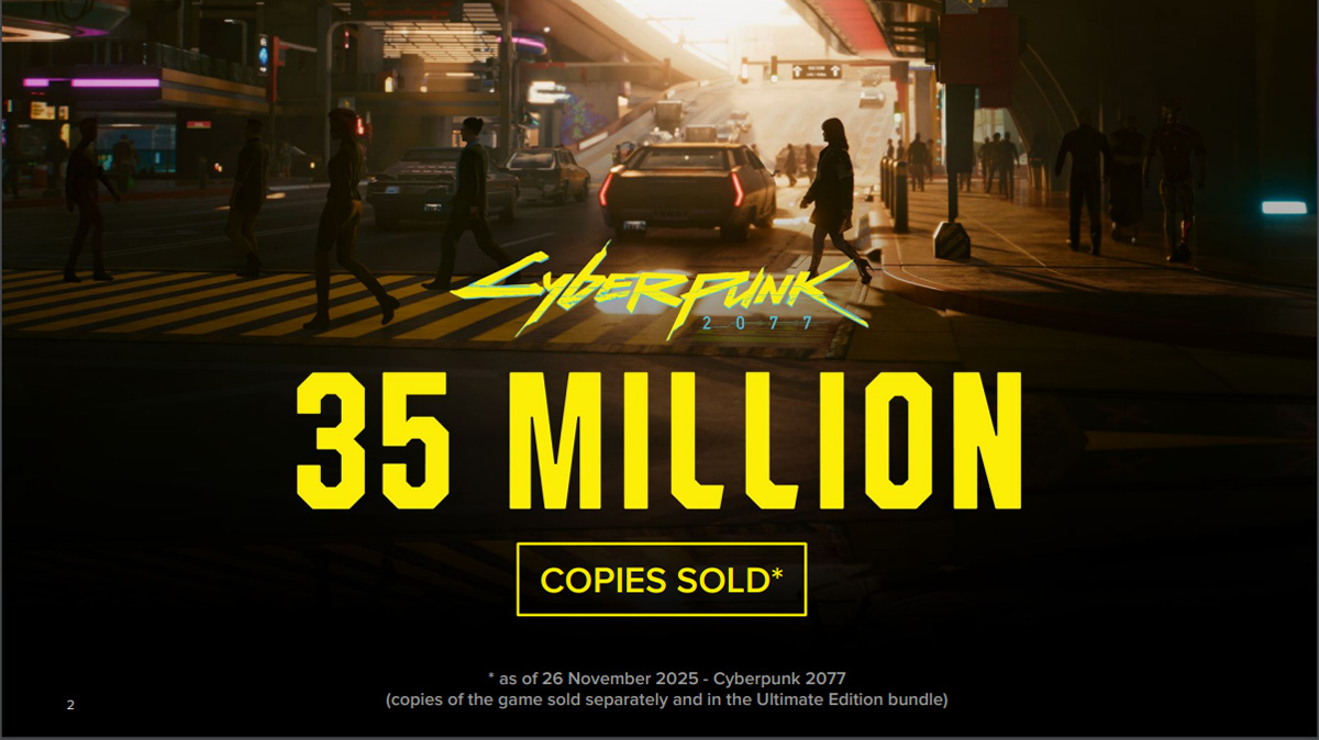 Cyberpunk 2077 — продано 35 млн копий