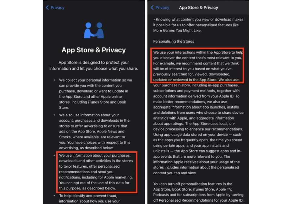App Store プライバシー ポリシー