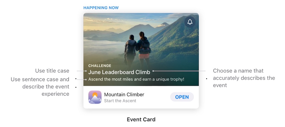 In-app event optimization