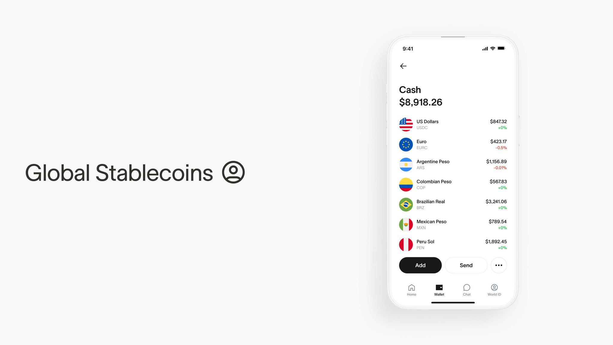 World Appのステーブルコイン対応