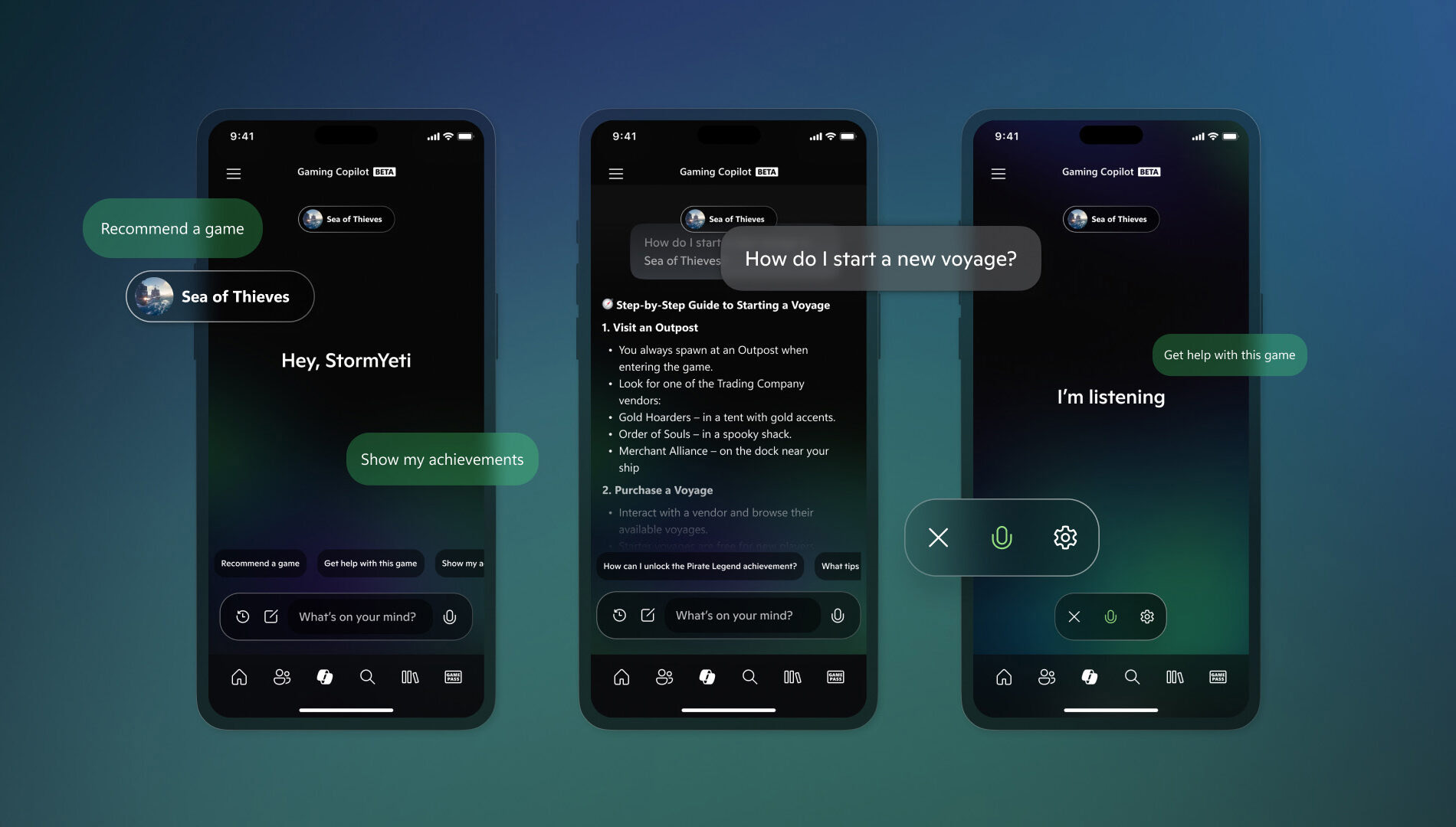 Gaming Copilot на мобильных устройствах
