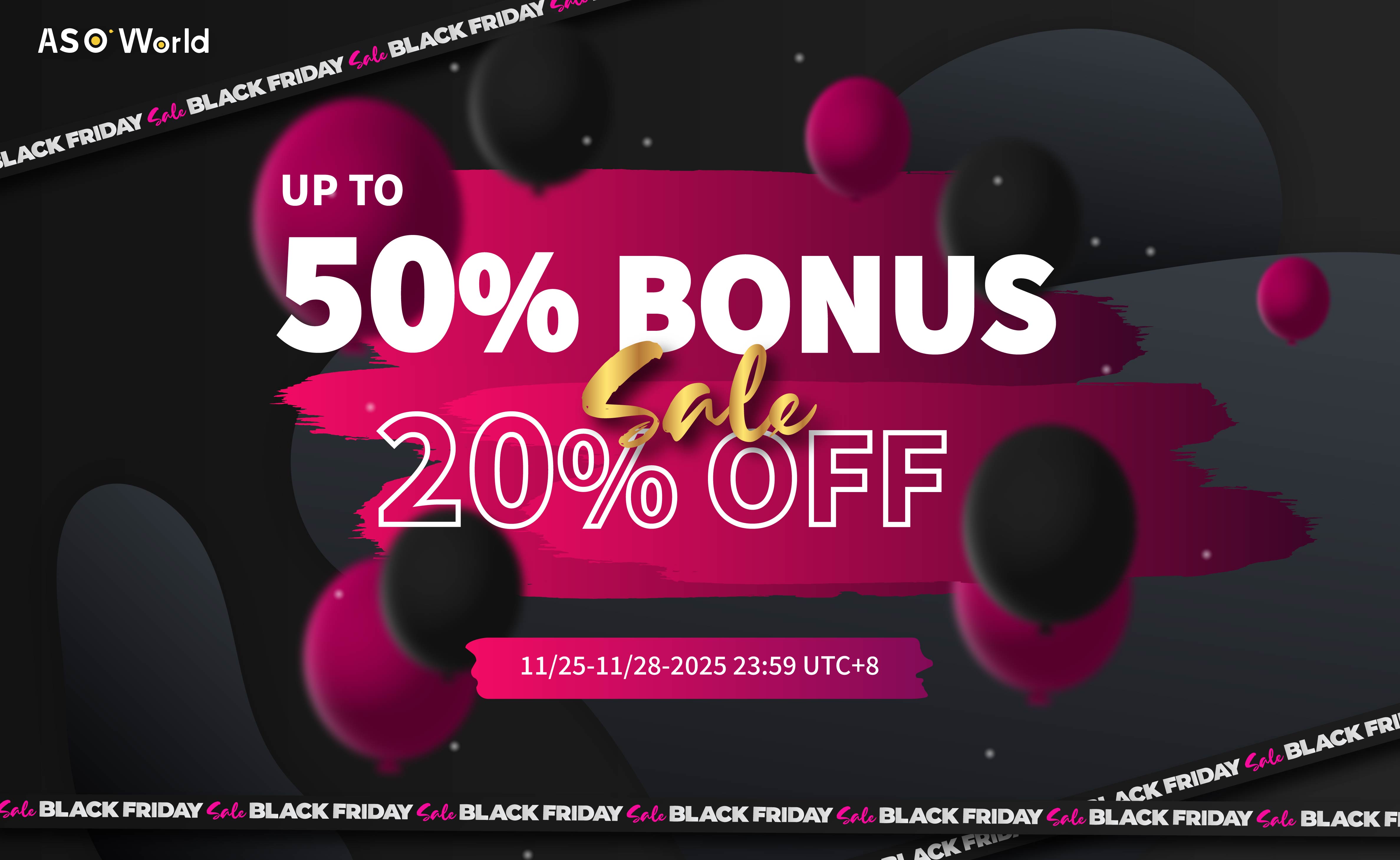 ASO World Black Friday Sale 2025
