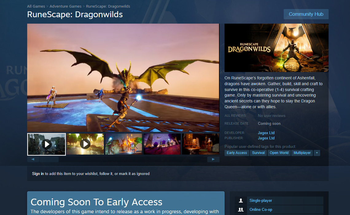 RuneScape: Dragonwilds on Steam