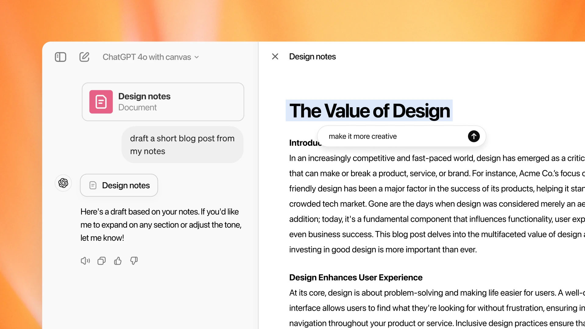 Canvas New Interface