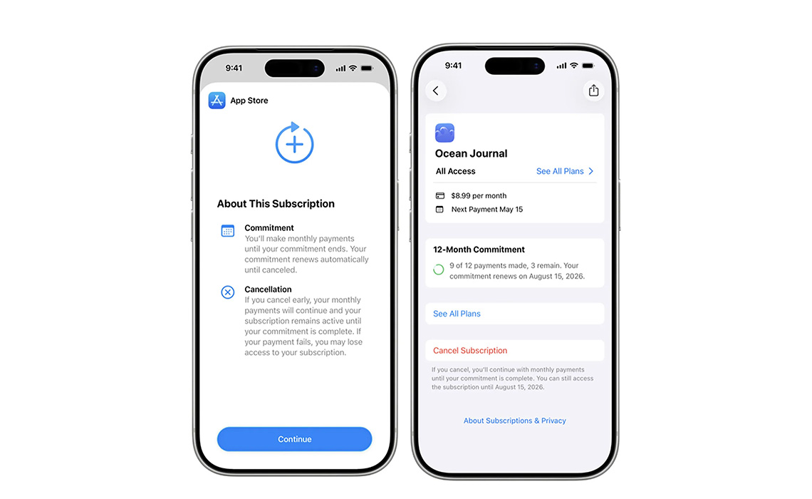 Apple Adds Monthly Subscription