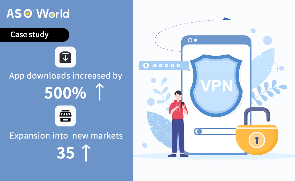 Краткий обзор случая VPN-приложения: +500% загрузок приложения за всего 3 месяца с помощью маркетинговых решений от ASOWorld