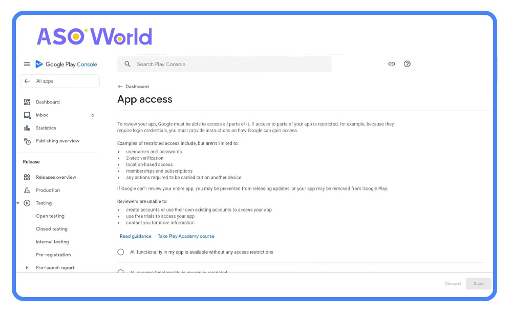 App access