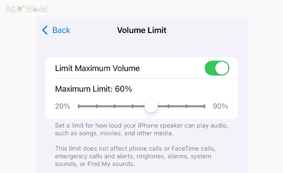 iOS 18.2 Volume Limit