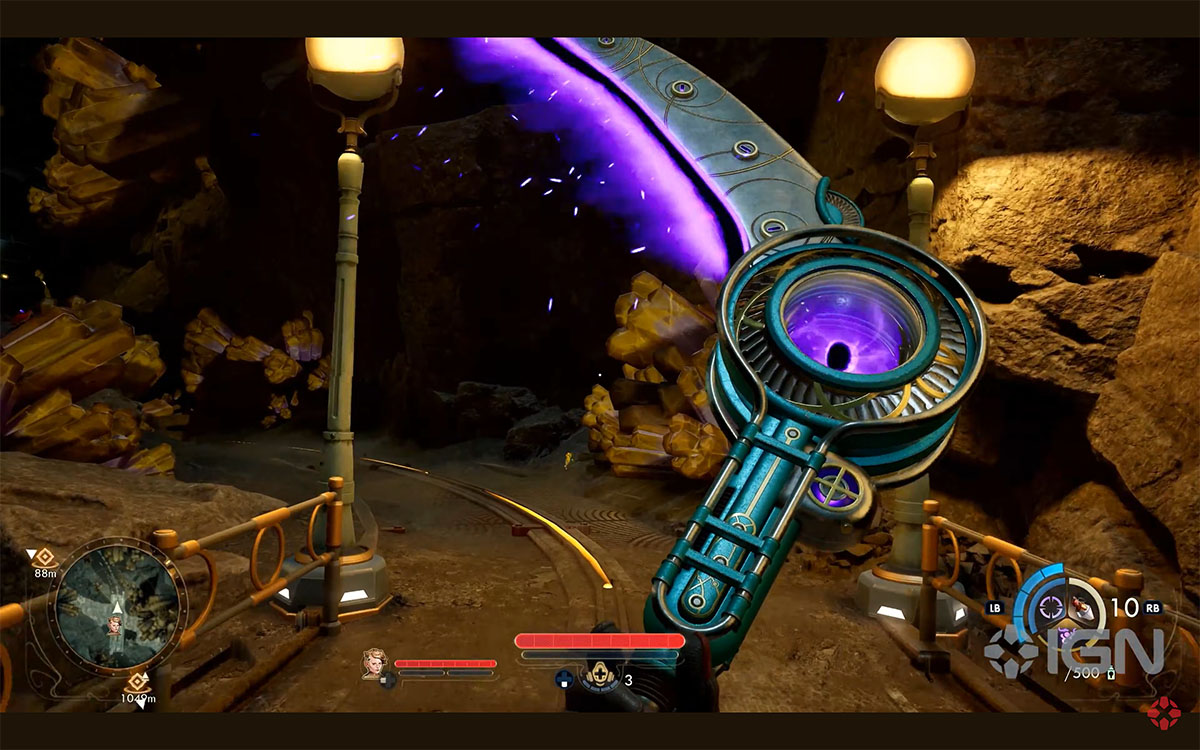 Screenshot from The Outer Worlds 2 gameplay trailer -- Melee Weapon
