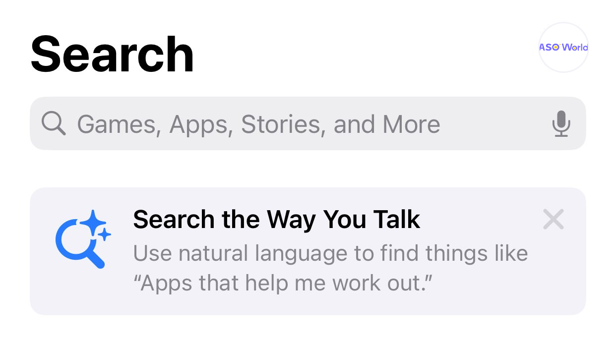 App Store Natural Language Search