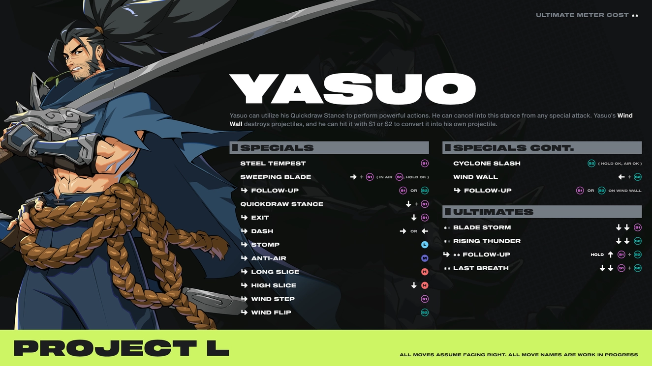 Project L -- Yasuo
