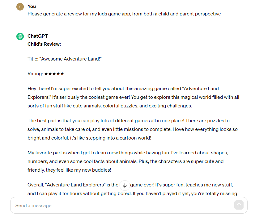 App ratings and reviews optimization