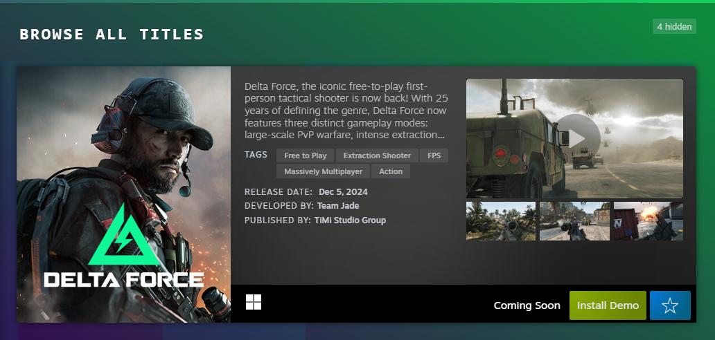 Delta Force: Hawk Ops at Steam Next Fest