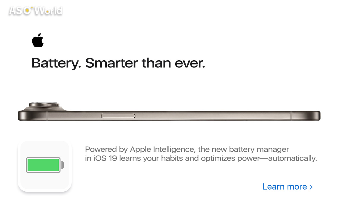iOS 26 Battery Intelligence