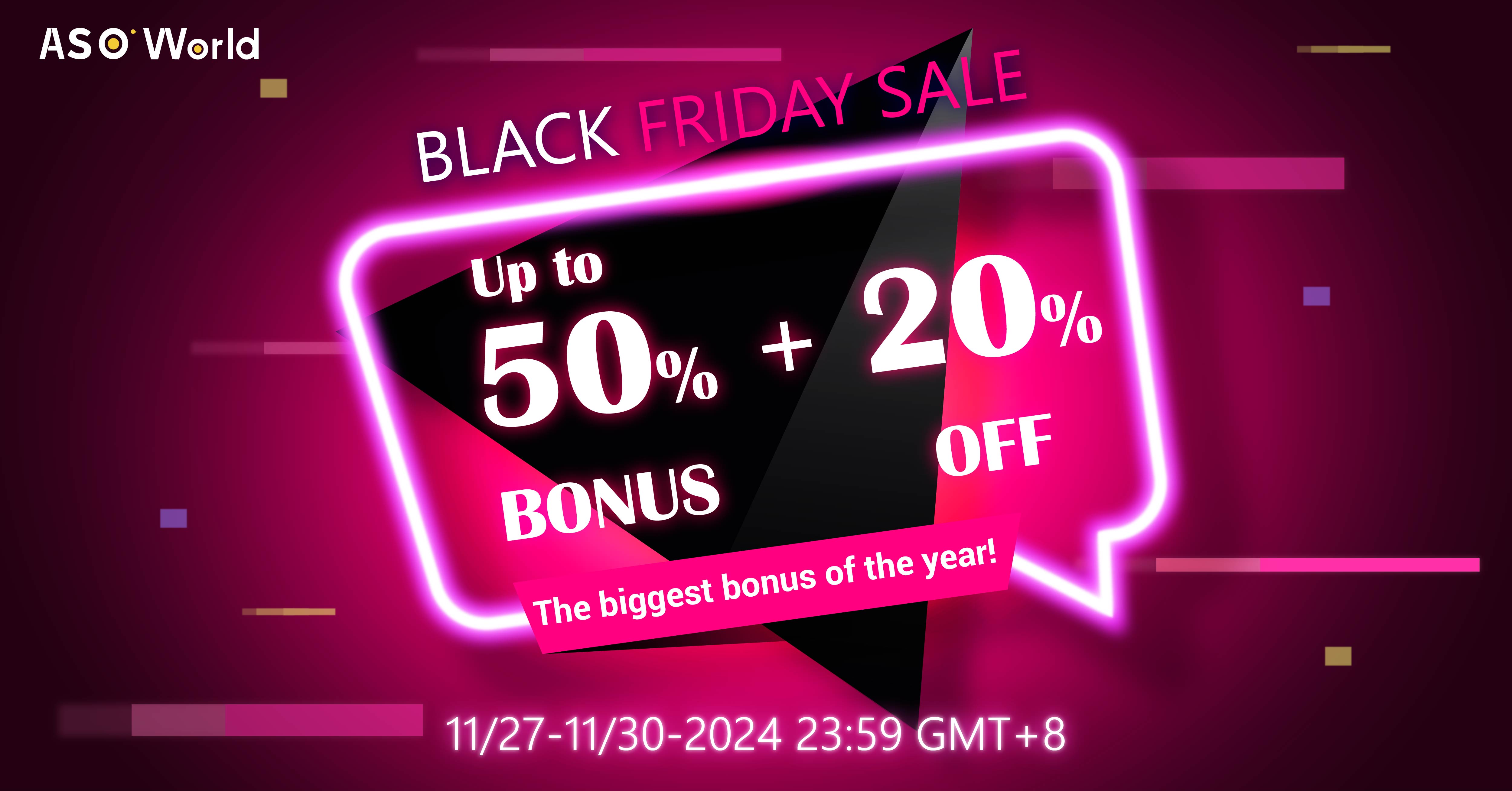 ASO World Black Friday Event 2024
