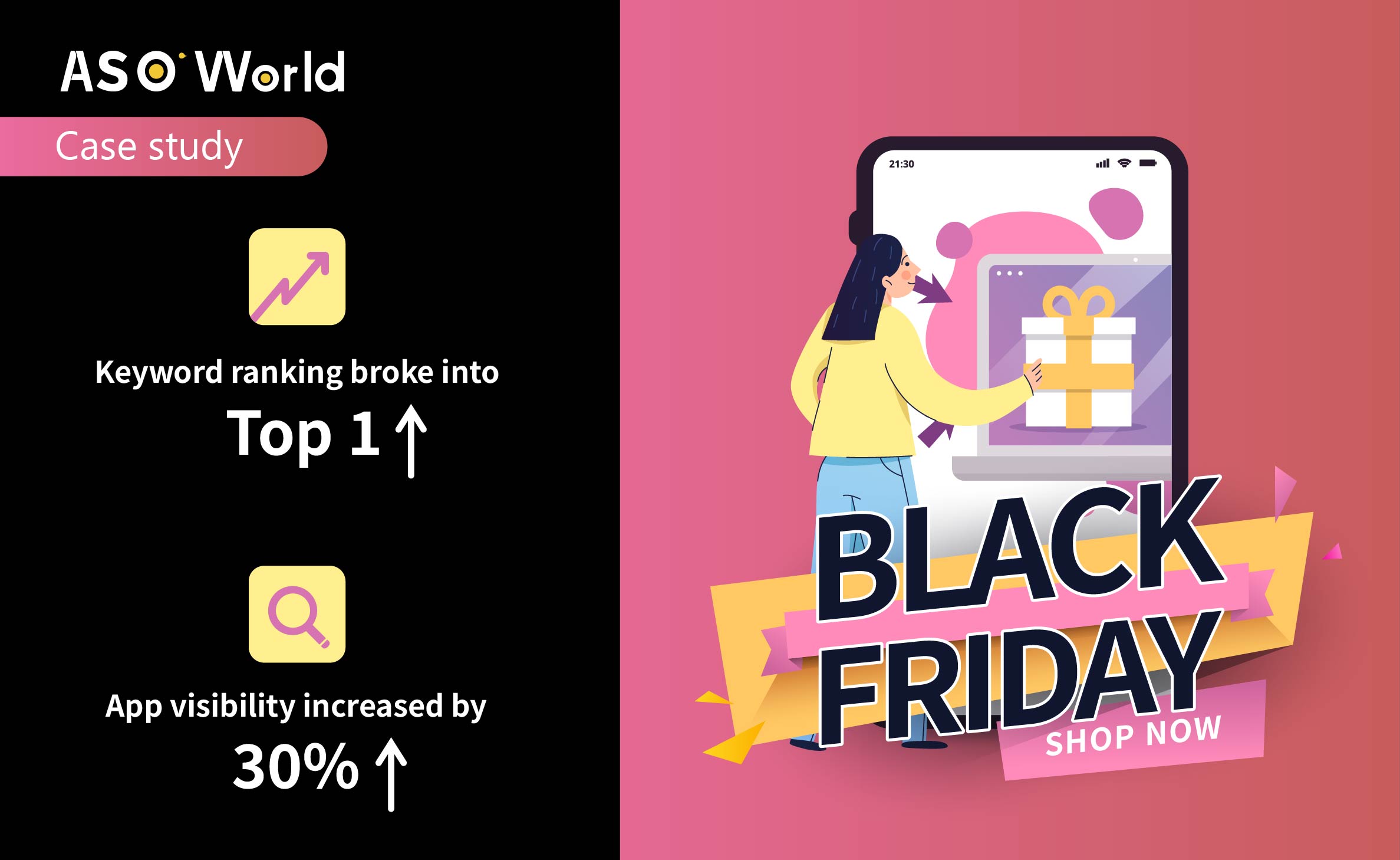 ASO Case Study: How An Ecommerce App Reached Top 1 for "Black Friday" on the App Store?