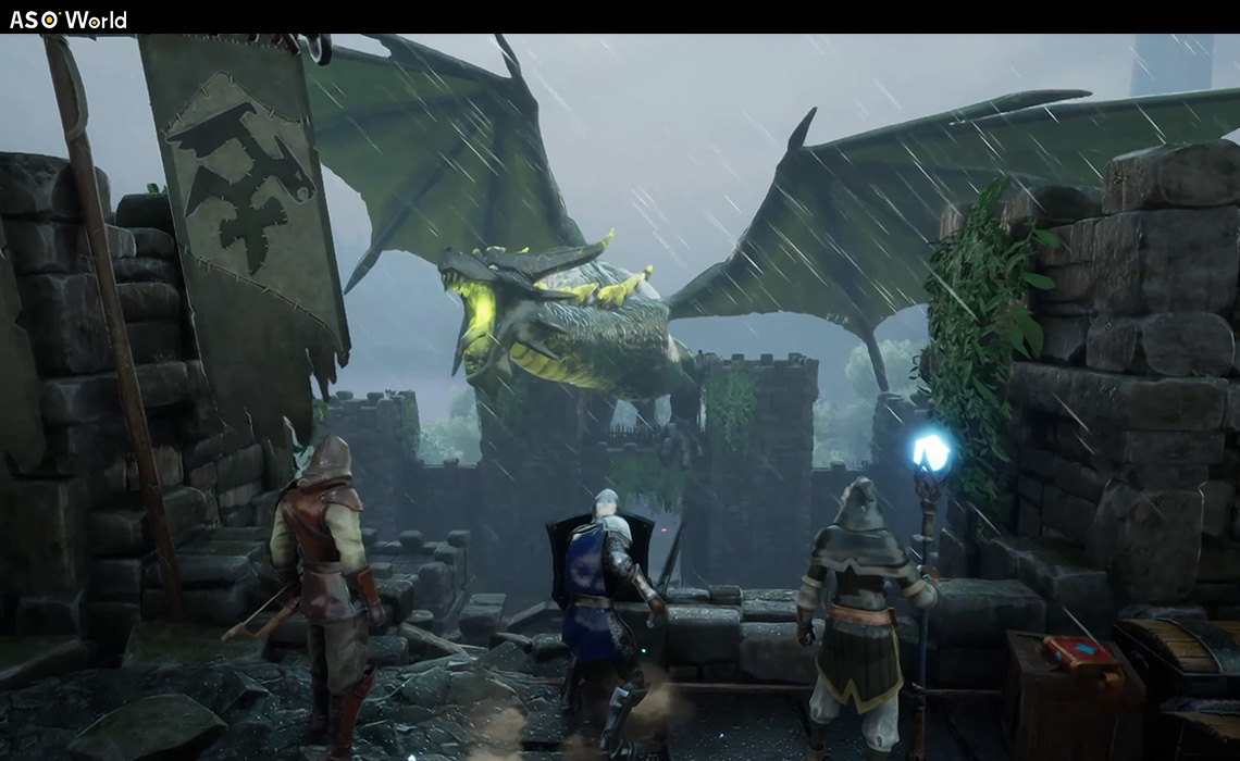 Dragon boss from RuneScape: Dragonwilds trailer