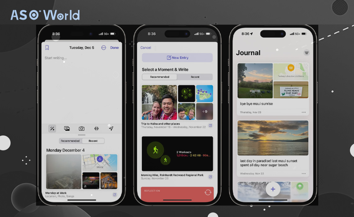 Apple представляет приложение Journal на базе искусственного интеллекта с  обновлением iOS 17.2 - ASO World