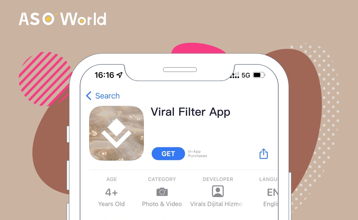 Filter App promotion