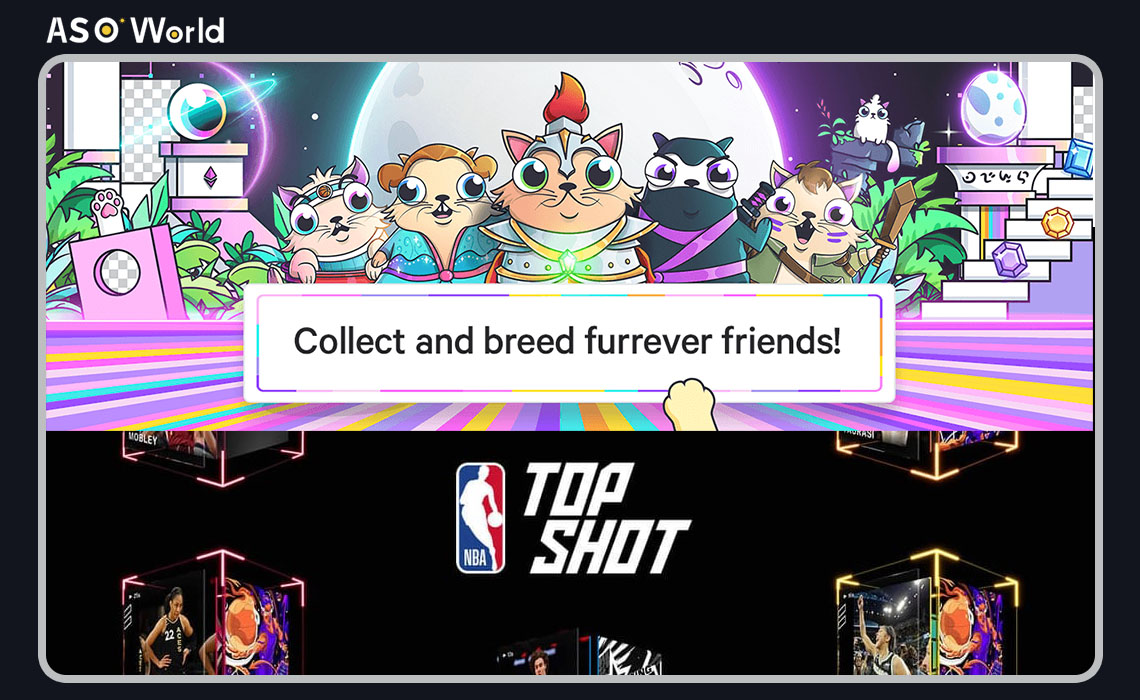 Dapper Labs による Cryptokitties と NBA のトップショット
