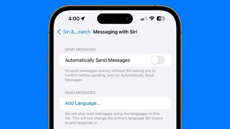 Messaging Capabilities with Siri