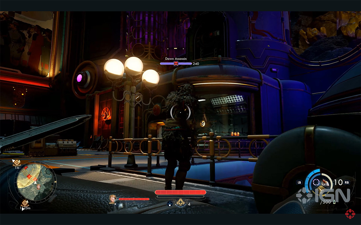 Screenshot from The Outer Worlds 2 gameplay trailer -- N-Ray Facility