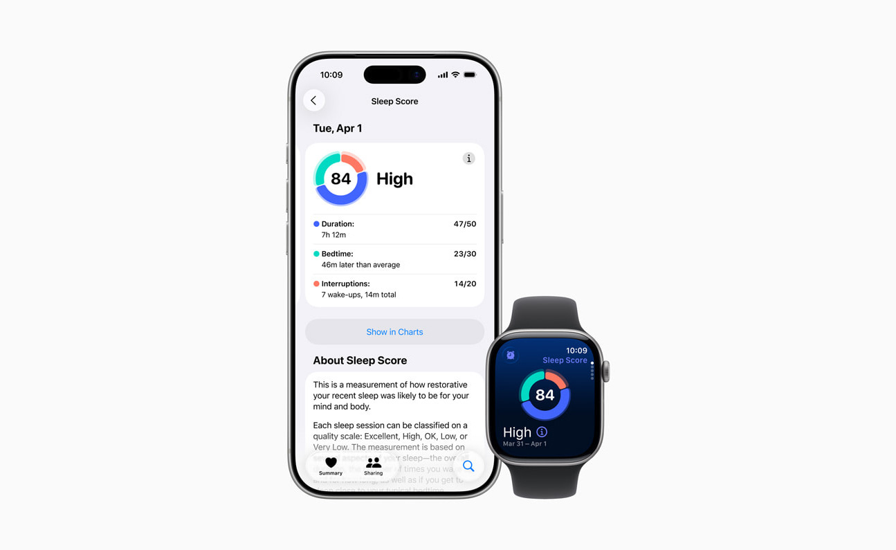 iOS 26 수면 점수