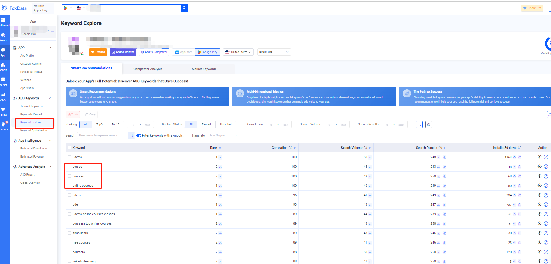 keyword explore