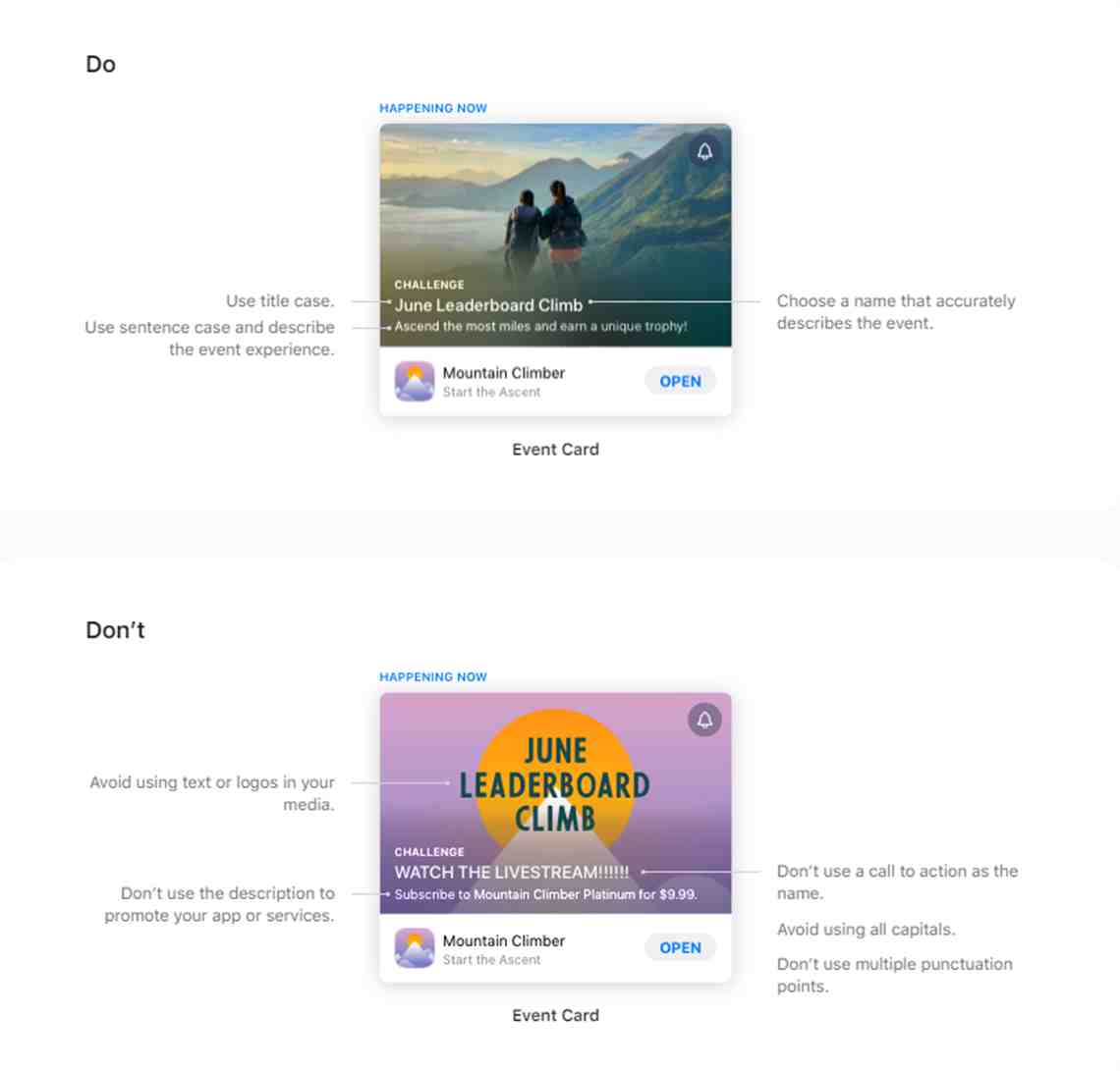 event metadata