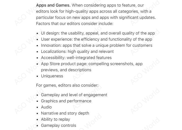requirements for apps and games
