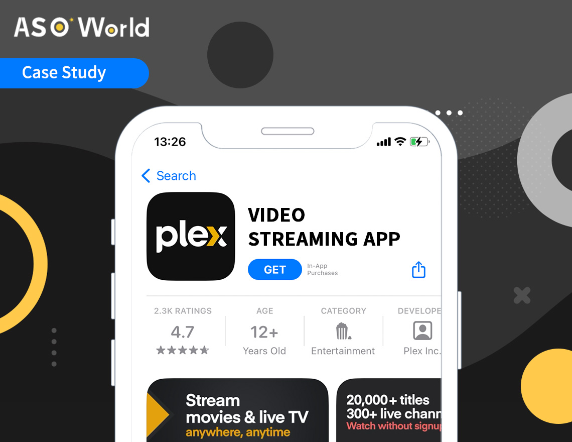 Video Streaming App Case Study: +80% App Downloads with ASO during 1 Month