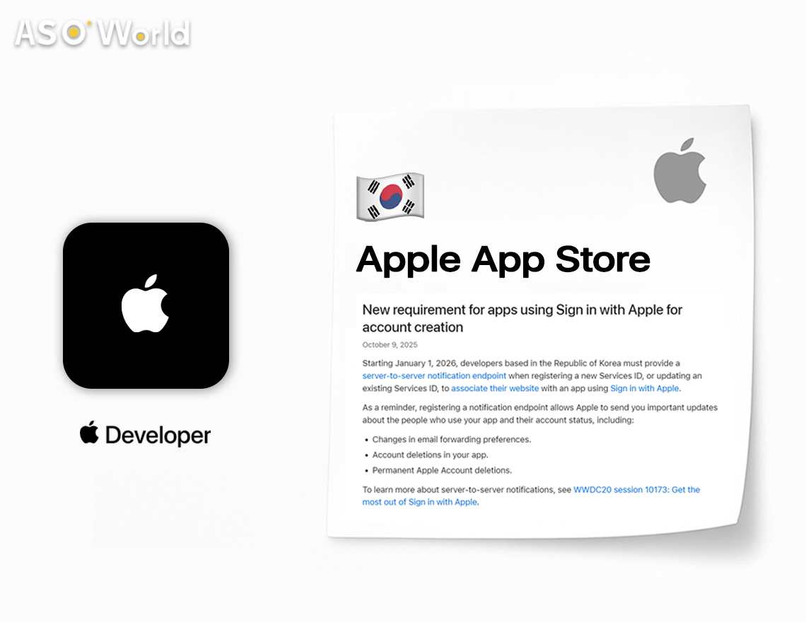 Sign in with Appleを利用するアプリに関する新しいコンプライアンス要件【韓国】