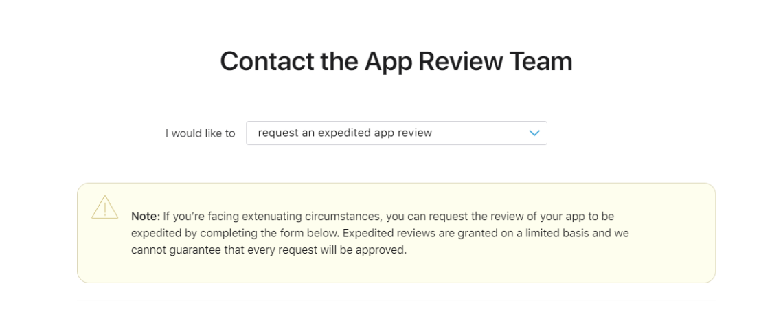 Contact the App Review Team