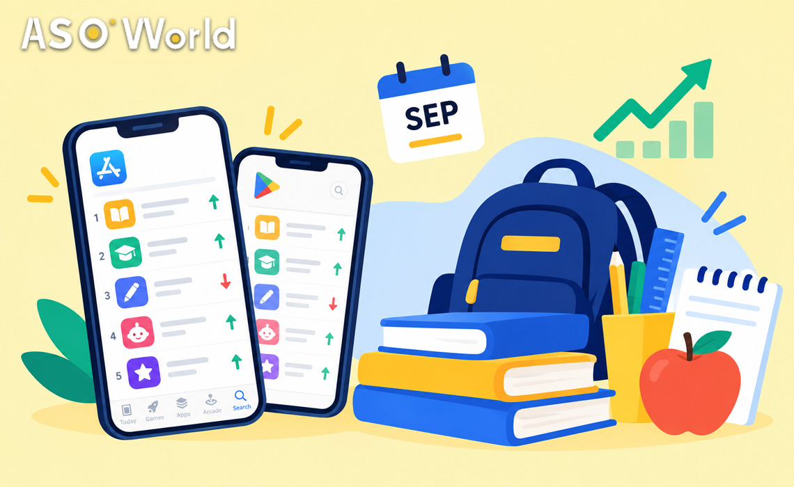 Back-to-school ASO ranking volatility