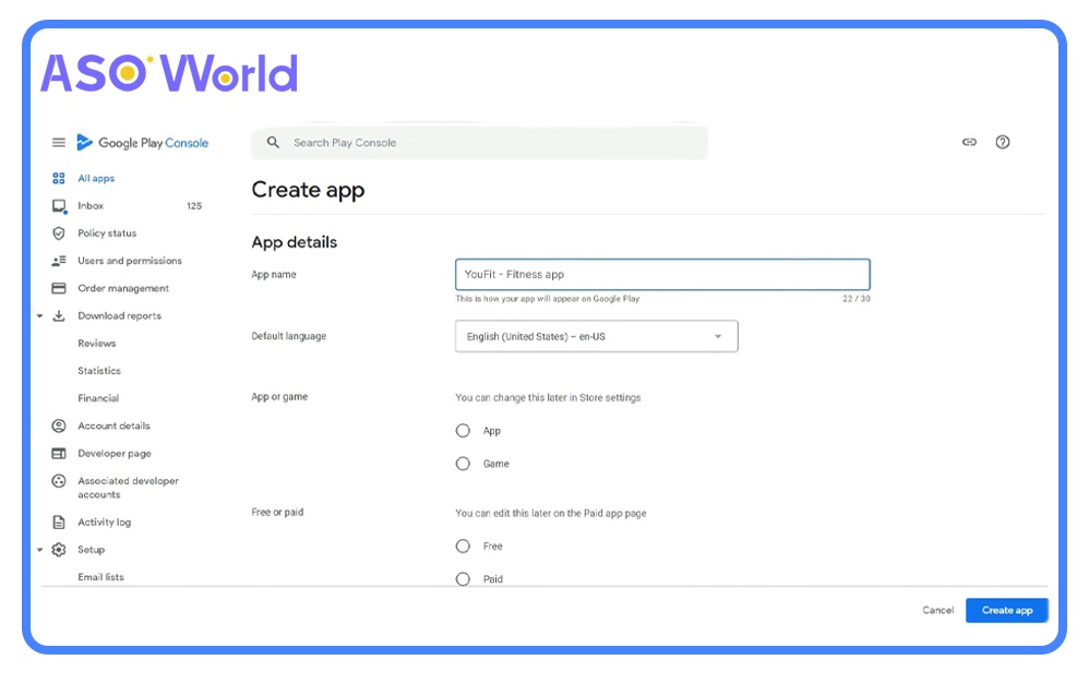 Adding app details