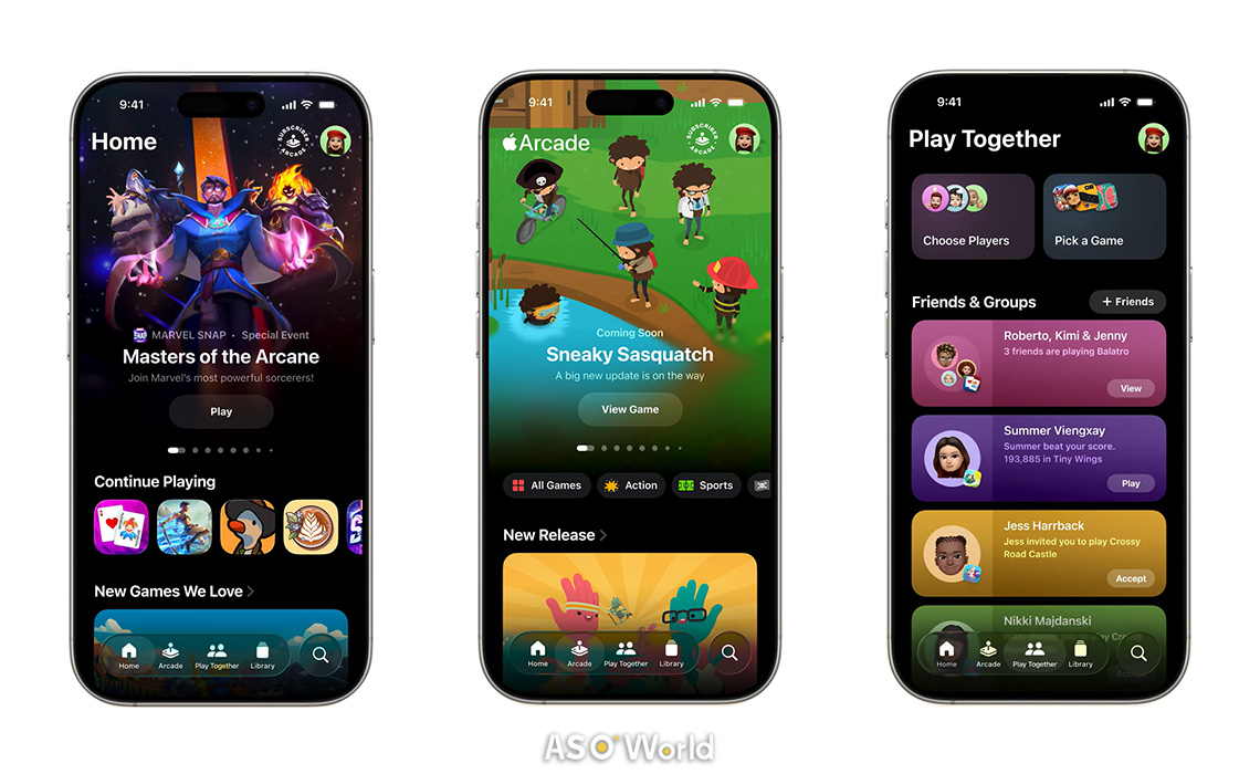 iOS 26 Appleゲームアプリ