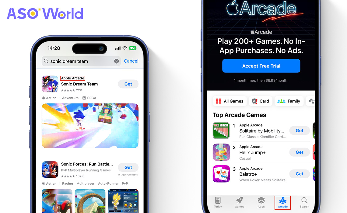 App Store上のApple Arcade
