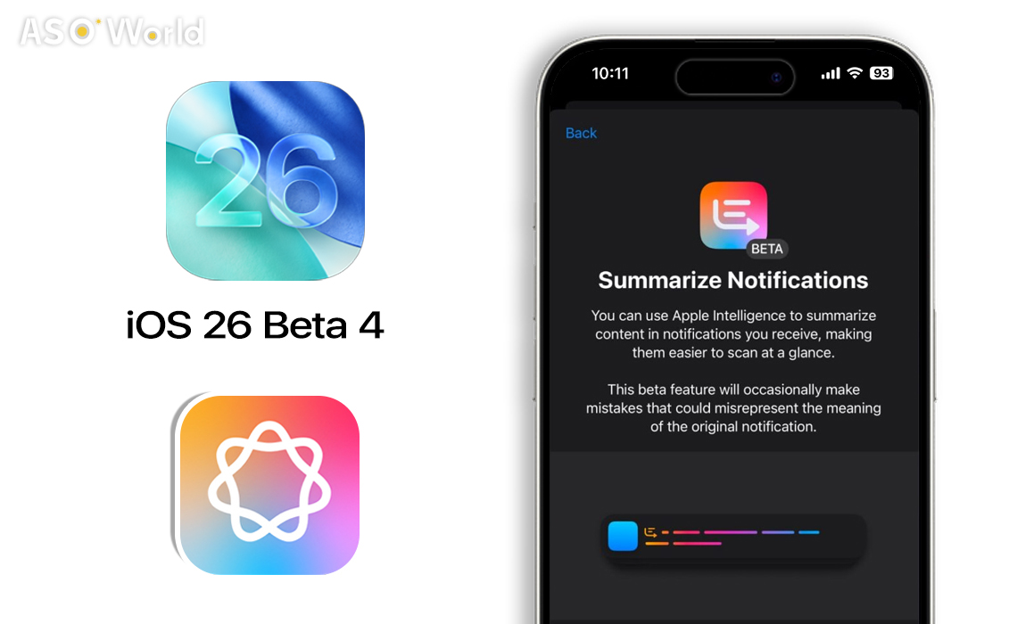 iOS 26 Beta 4 AI Notification Summaries