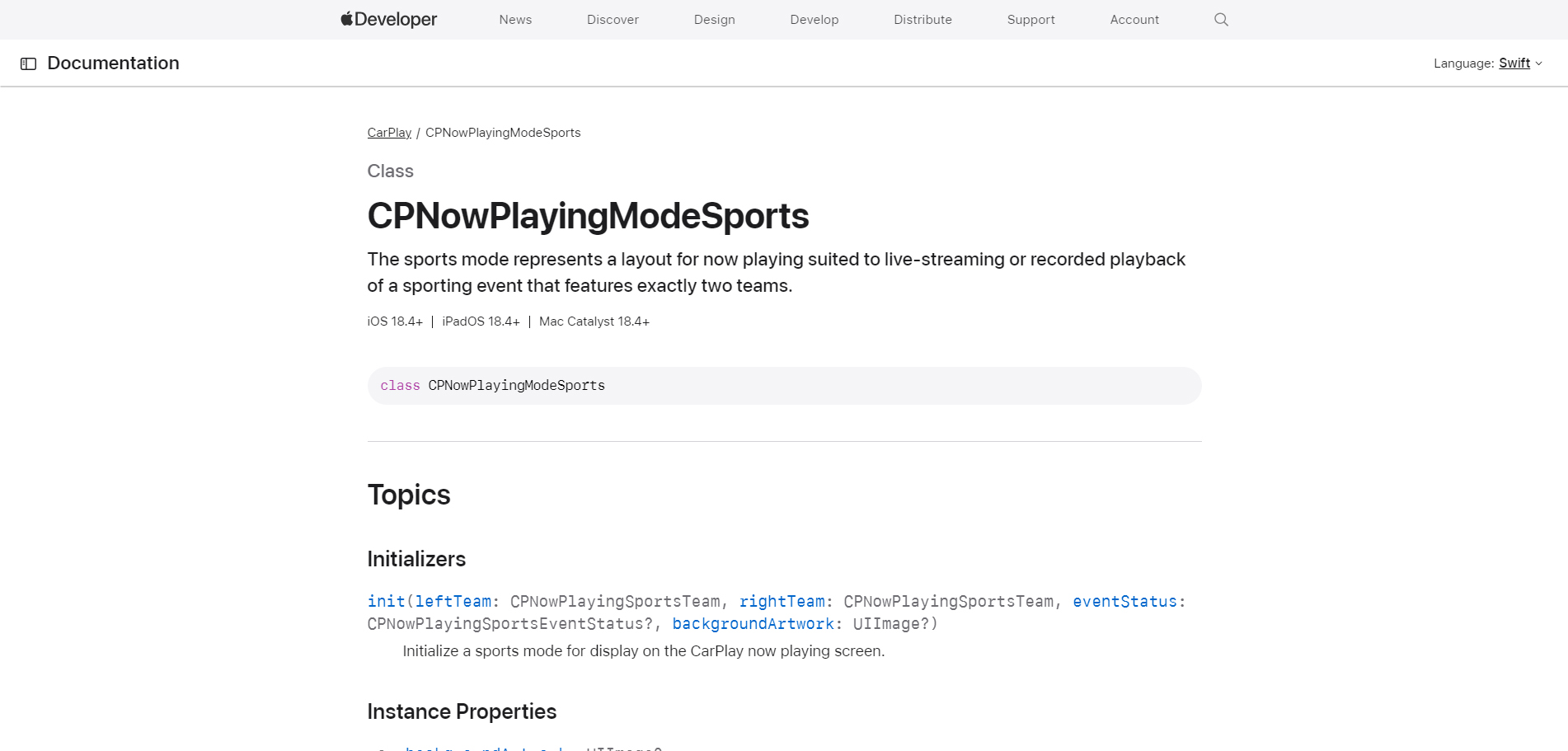 CPNowPlayingModeSports