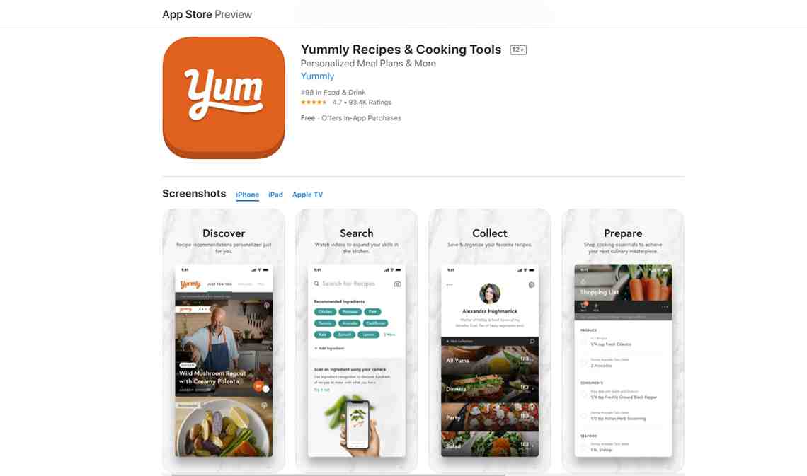yummly screenshots