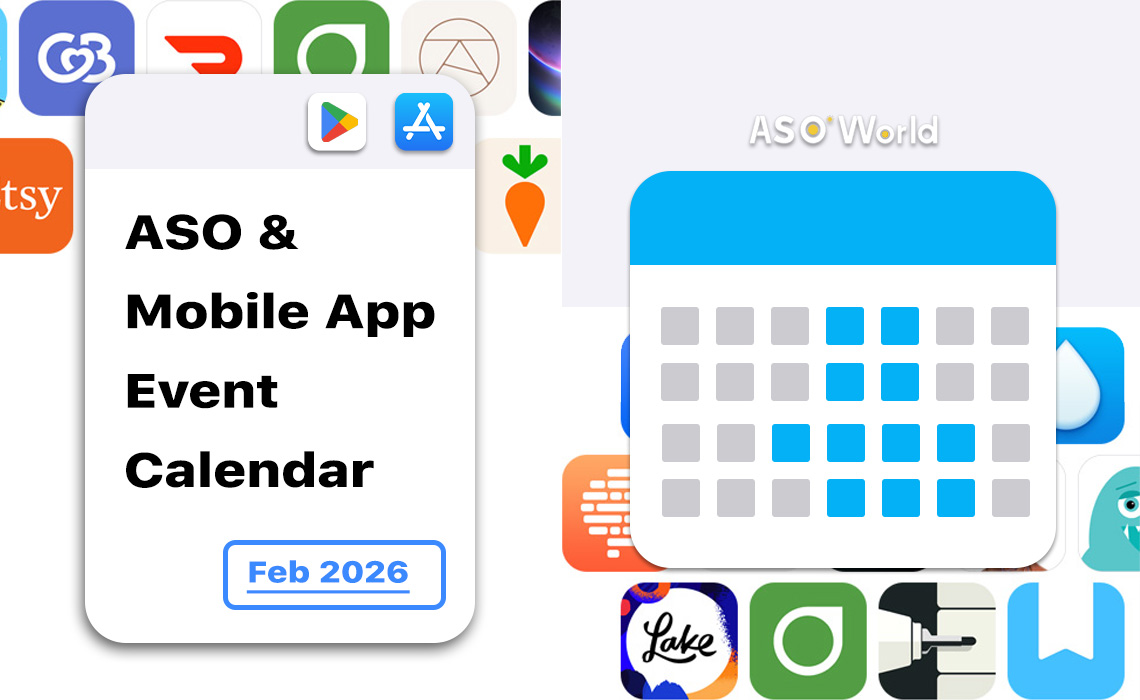 ASO 및 모바일 앱 이벤트 캘린더 (2026년 2월)