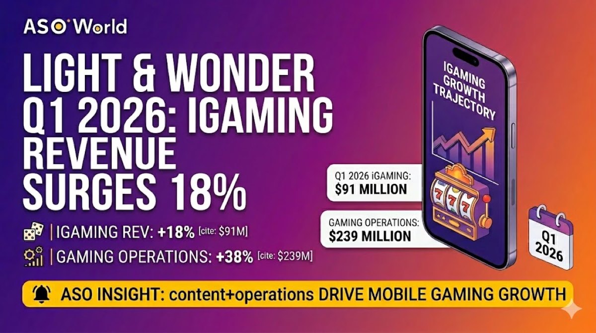Light & Wonder Q1 2026: iGaming Revenue Surges 18%, Gaming Ops Up 38% — What It Means for the App Store Gaming Economy
