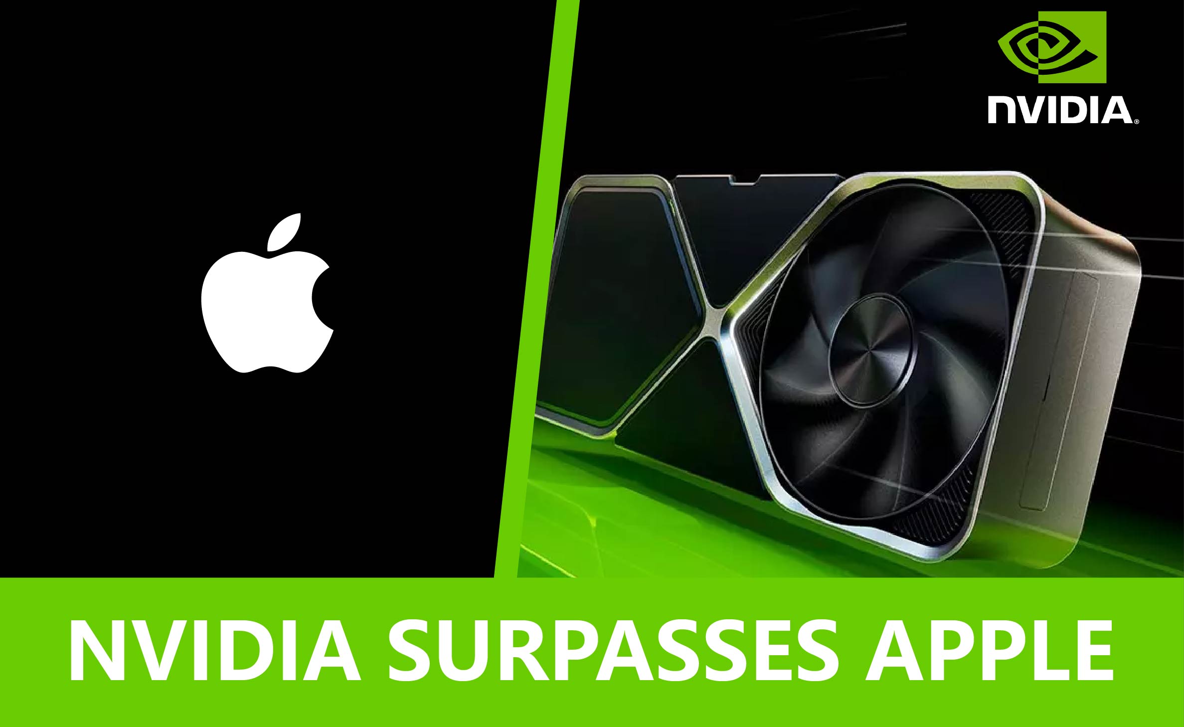 Nvidia, 애플을 제치고 세계에서 가장 가치 있는 회사로 부상