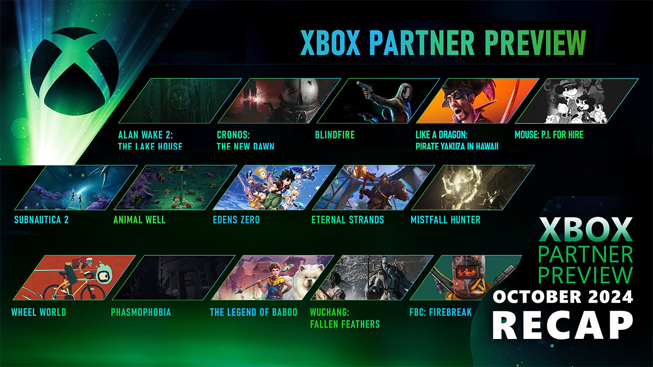 Xbox Partner Showcase October 2024 Highlights of Games