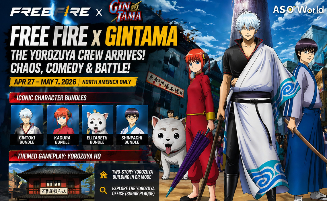 Free Fire x GINTAMA Collaboration: Iconic Character Bundles, New Gameplay, and Themed Rewards